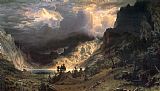 Albert Bierstadt Storm in the Rocky Mountains, Mt Rosalie painting